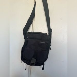 Black Crossbody Shoulder Bag for Men - Compact Everyday Carry